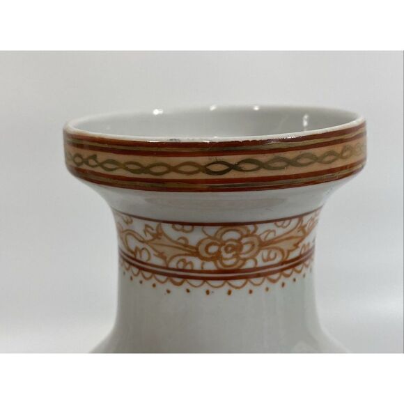 Chinese 20th Century Handpainted Marriage Story Poem Figural Vase Porcelain - Picture 9 of 13